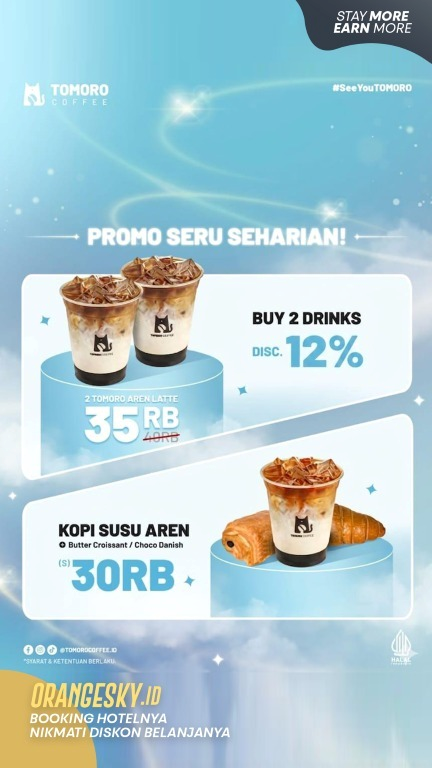 Dapatkan Diskon 12% untuk Member ORANGESKY.ID