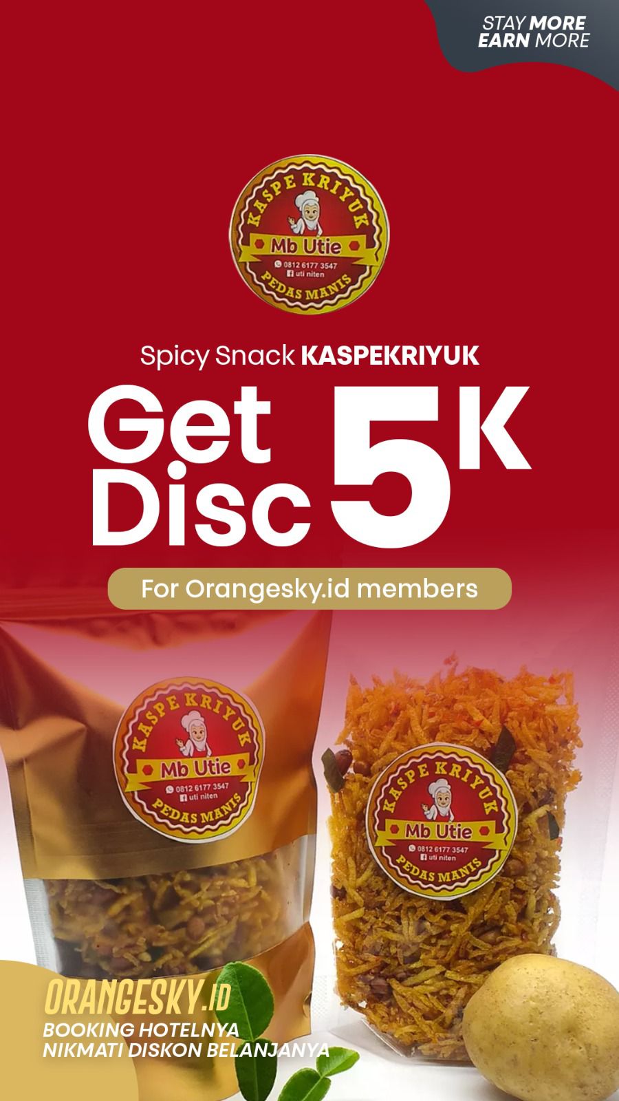 GET 5% DISCOUNT FOR ORANGESKY.ID MEMBER! MIN.